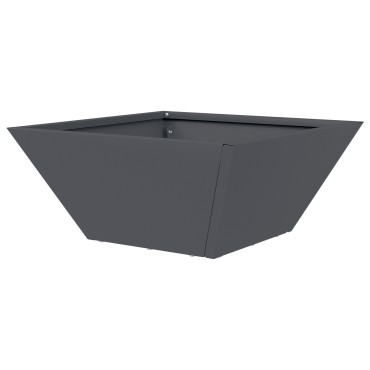 vidaXL Πλαστική Γλάστρα Ανθρακί Πλαστική 35 x 35 x 15 εκ Ανθεκτική