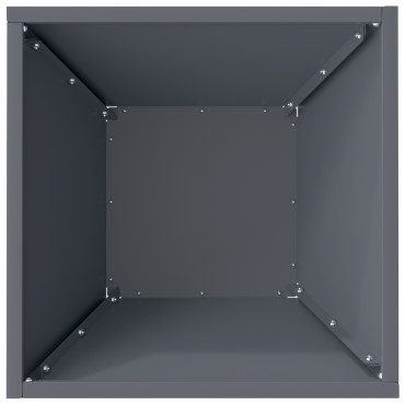 vidaXL Πλαστική Γλάστρα Ανθρακί Πλαστική 35 x 35 x 15 εκ Ανθεκτική