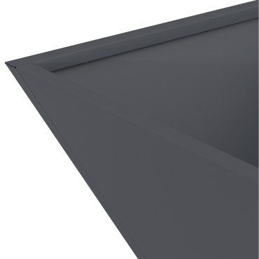 vidaXL Πλαστική Γλάστρα Ανθρακί Πλαστική 35 x 35 x 15 εκ Ανθεκτική