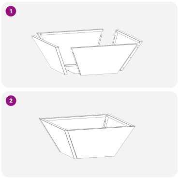 vidaXL Μεταλλική Γλάστρα Ατμόσφαιρα σιδήρου 35 x 35 x 15 εκ. Ανθεκτική