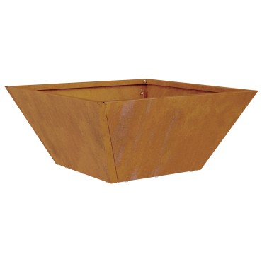 vidaXL Μεταλλική Γλάστρα Ατμόσφαιρα σιδήρου 35 x 35 x 15 εκ. Ανθεκτική