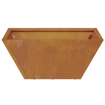 vidaXL Μεταλλική Γλάστρα Ατμόσφαιρα σιδήρου 35 x 35 x 15 εκ. Ανθεκτική