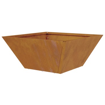 vidaXL Μεταλλική Γλάστρα Ατμόσφαιρα σιδήρου 35 x 35 x 15 εκ. Ανθεκτική