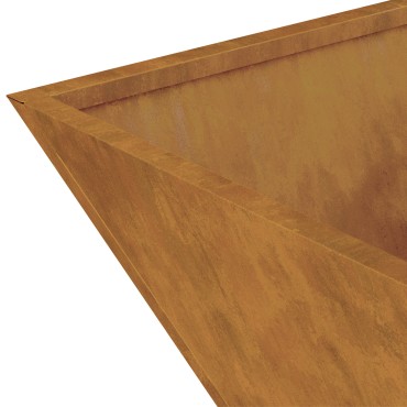 vidaXL Μεταλλική Γλάστρα Ατμόσφαιρα σιδήρου 35 x 35 x 15 εκ. Ανθεκτική