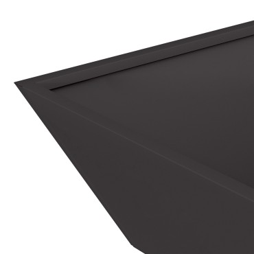 vidaXL Σέτ Μαύρων Πλαστικών Γλαστρών 50 x 50 x 15 εκ.