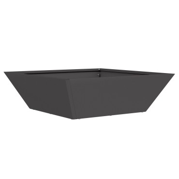vidaXL Σέτ Μαύρων Πλαστικών Γλαστρών 50 x 50 x 15 εκ.