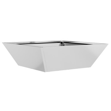 vidaXL Γλάστρα από Ατσάλι Γαλβανισμένο ατσάλι 50 x 50 x 15 εκ. Ανθεκτική