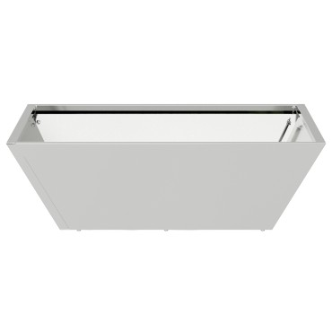 vidaXL Γλάστρα από Ατσάλι Γαλβανισμένο ατσάλι 50 x 50 x 15 εκ. Ανθεκτική