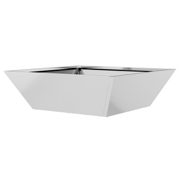 vidaXL Γλάστρα από Ατσάλι Γαλβανισμένο ατσάλι 50 x 50 x 15 εκ. Ανθεκτική