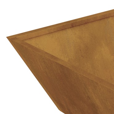 vidaXL Μεταλλική Γλάστρα Ατσάλι 50 x 50 x 15 cm Διακοσμητικά Ένθετα