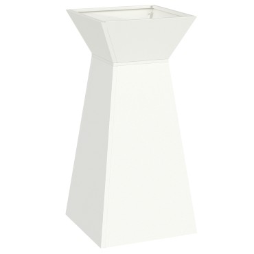 vidaXL Στήριξη Φυτών Λευκή Πλαστικό 35 x 35 x 73 cm Διακοσμητικά Ένθετα