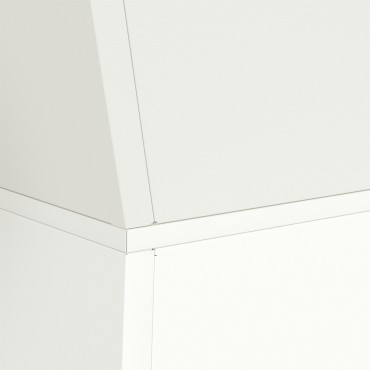 vidaXL Στήριξη Φυτών Λευκή Πλαστικό 35 x 35 x 73 cm Διακοσμητικά Ένθετα
