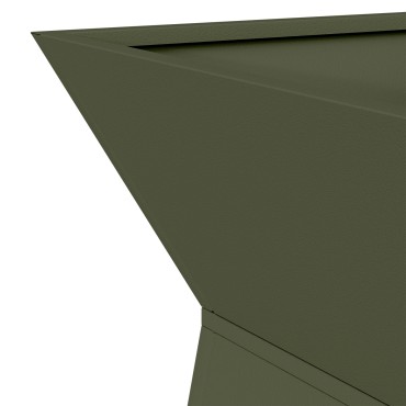 vidaXL Σετ Βάσης Φυτών Ελιά Μέταλλο 35 x 35 x 73 εκ. Διακοσμητικά Ένθετα