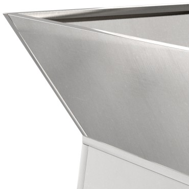 vidaXL Βάση φυτών Ανοξείδωτο ατσάλι 35 x 35 x 73 εκ. Διακοσμητικά ένθετα