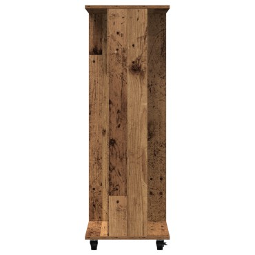 vidaXL Ντουλάπα με Ρόδες Παλιού Ξύλου 102x38x110cm Μηχανευμένο Ξύλο