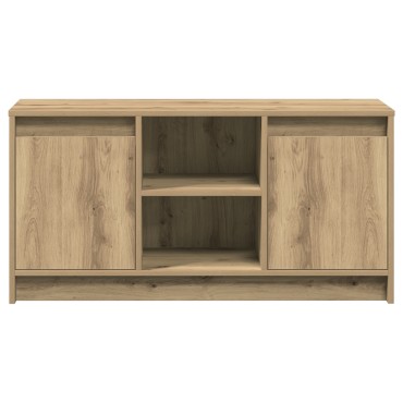 vidaXL Κέντρο Διασκέδασης Artisan Oak Επεξεργασμένο Ξύλο Μεσαίο Ράφια