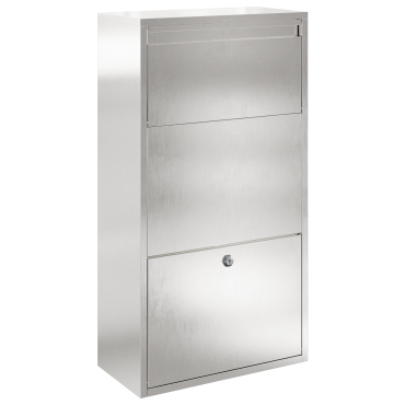 vidaXL Κουτί Ρίψης Πακέτων 44x22x82 cm Ανοξείδωτο Ατσάλι