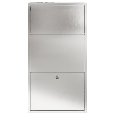 vidaXL Κουτί Ρίψης Πακέτων 44x22x82 cm Ανοξείδωτο Ατσάλι