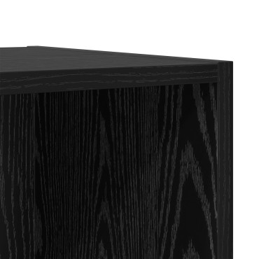 vidaXL Ντουλάπια Τοίχου 2 τεμ. Μαύρη Βελανιδιά 37x37x37cm Επεξεργασμένο Ξύλο