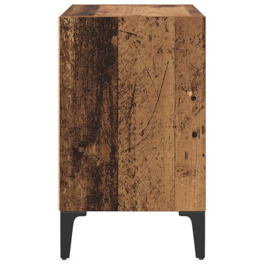 vidaXL κομοδίνο Παλαιό Ξύλο 40x30x50cm Μηχανικά Ξύλα 1 τεμ.
