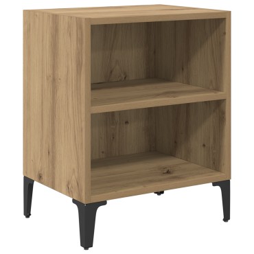 vidaXL κομοδίνο Μασίφ δρυς 40x30x50cm Εργονομικό ξύλο 1 τεμ.