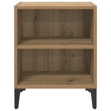 vidaXL κομοδίνο Μασίφ δρυς 40x30x50cm Εργονομικό ξύλο 1 τεμ.