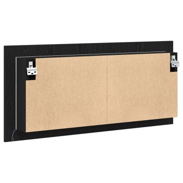 vidaXL ντουλάπα καθρέφτη μαύρης βελανιδιάς 100x12x45cm
