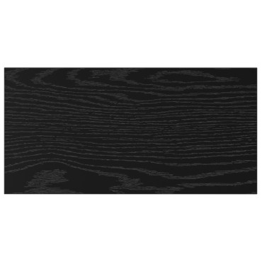 vidaXL Ράφι Βιβλίων 3 επίπεδα 4 τεμ. 40x20x1,5cm Μαύρο