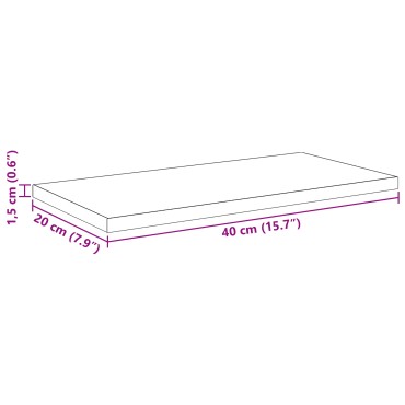 vidaXL Ράφι Βιβλίων 3 επίπεδα 4 τεμ. 40x20x1,5cm Μαύρο