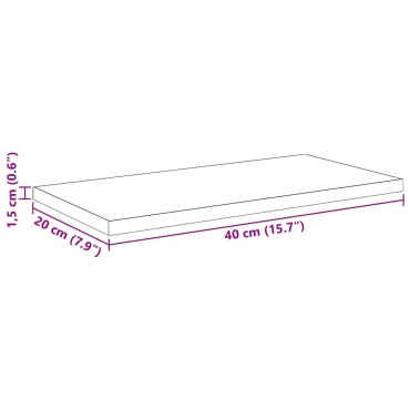 vidaXL Ράφι Βιβλίων 3 επίπεδα 4 τεμ. 40x20x1,5cm Μαύρο