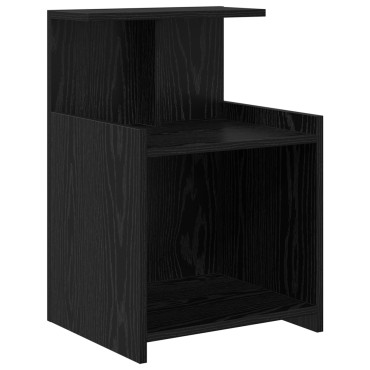 vidaXL Κομοδίνο Μαύρης Βελανιδιάς 40x35x60cm Επεξεργασμένο Ξύλο 1 τεμ.