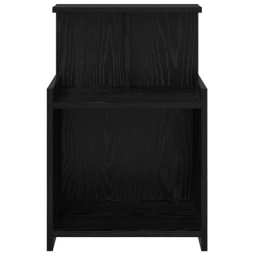vidaXL Κομοδίνο Μαύρης Βελανιδιάς 40x35x60cm Επεξεργασμένο Ξύλο 1 τεμ.