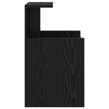 vidaXL Κομοδίνο Μαύρης Βελανιδιάς 40x35x60cm Επεξεργασμένο Ξύλο 1 τεμ.
