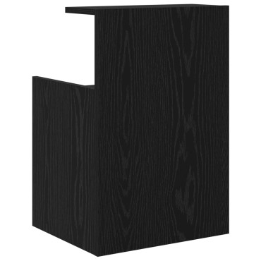 vidaXL Κομοδίνο Μαύρης Βελανιδιάς 40x35x60cm Επεξεργασμένο Ξύλο 1 τεμ.