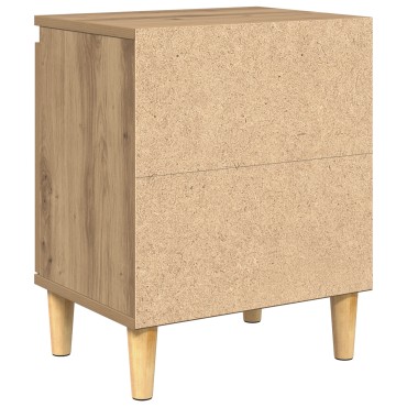 vidaXL Artisan Oak Κομοδίνο Οξιά artisan MDF 40x30x50cm Κομοδίνο 1 τεμ.