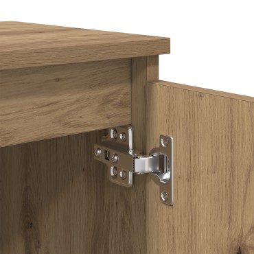 vidaXL Artisan Oak Κομοδίνο Οξιά artisan MDF 40x30x50cm Κομοδίνο 1 τεμ.