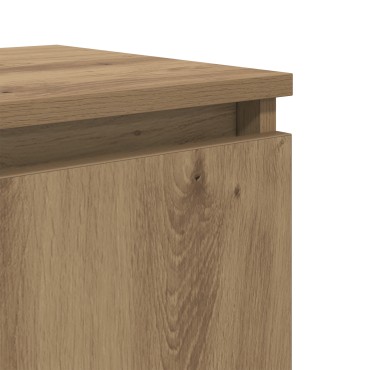 vidaXL Artisan Oak Κομοδίνο Οξιά artisan MDF 40x30x50cm Κομοδίνο 1 τεμ.