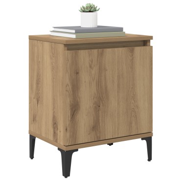 vidaXL Κομοδίνο Artisan Oak 40x30x50cm Επεξεργασμένο Ξύλο 1 τεμ.