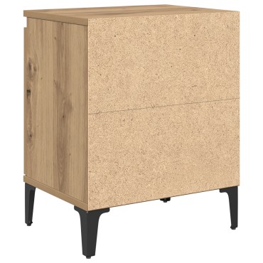 vidaXL Κομοδίνο Artisan Oak 40x30x50cm Επεξεργασμένο Ξύλο 1 τεμ.