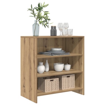 vidaXL Μπουφές Μασίφ Δρυ 70x41x75cm Επεξεργασμένο Ξύλο 1 τεμ.