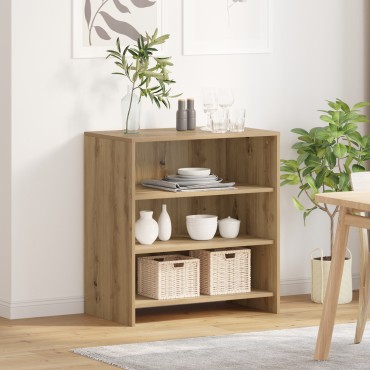 vidaXL Μπουφές Μασίφ Δρυ 70x41x75cm Επεξεργασμένο Ξύλο 1 τεμ.