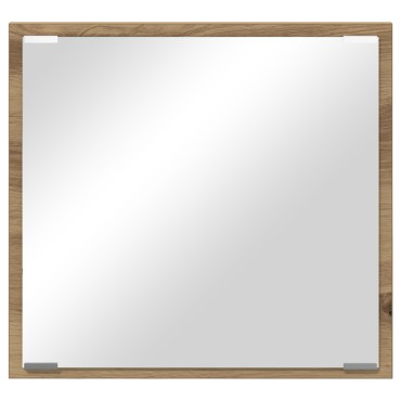 vidaXL LED Καθρέφτης Μπάνιο Ξυλεία Δρυός 40x8.5x37cm Επεξεργασμένο Ξύλο