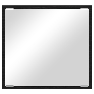 vidaXL Καθρέφτης Μπάνιου LED Μαύρη Δρυός 40x8.5x37 εκ 1 τεμ.