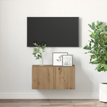 vidaXL Set κονσόλας τηλεόρασης Μικτό ξύλο Επεξεργασμένο ξύλο