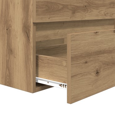 vidaXL Σετ Επίπλων Μπάνιου 2 Τεμαχίων Artisan Oak Επεξεργασμένο Ξύλο