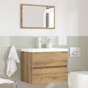 vidaXL Σετ Επίπλων Μπάνιου 2 Τεμαχίων Artisan Oak Επεξεργασμένο Ξύλο