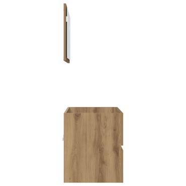 vidaXL Σετ Επίπλων Μπάνιου 2 Τεμαχίων Artisan Oak Επεξεργασμένο Ξύλο