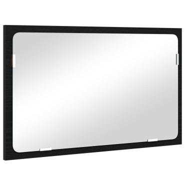 vidaXL Σετ Επίπλων Μπάνιου 2 τεμ. Μαύρη Οξυά 57x37x45cm