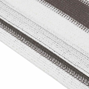 vidaXL Χαλί Σκηνής Ανθρακί / Λευκό 250 x 600 εκ.