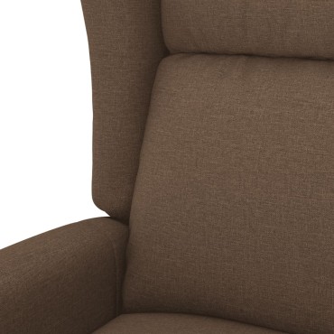 vidaXL Πολυθρόνα με Ανύψωση Καφέ Υφασμάτινη 73x95x103cm 1 τεμ.